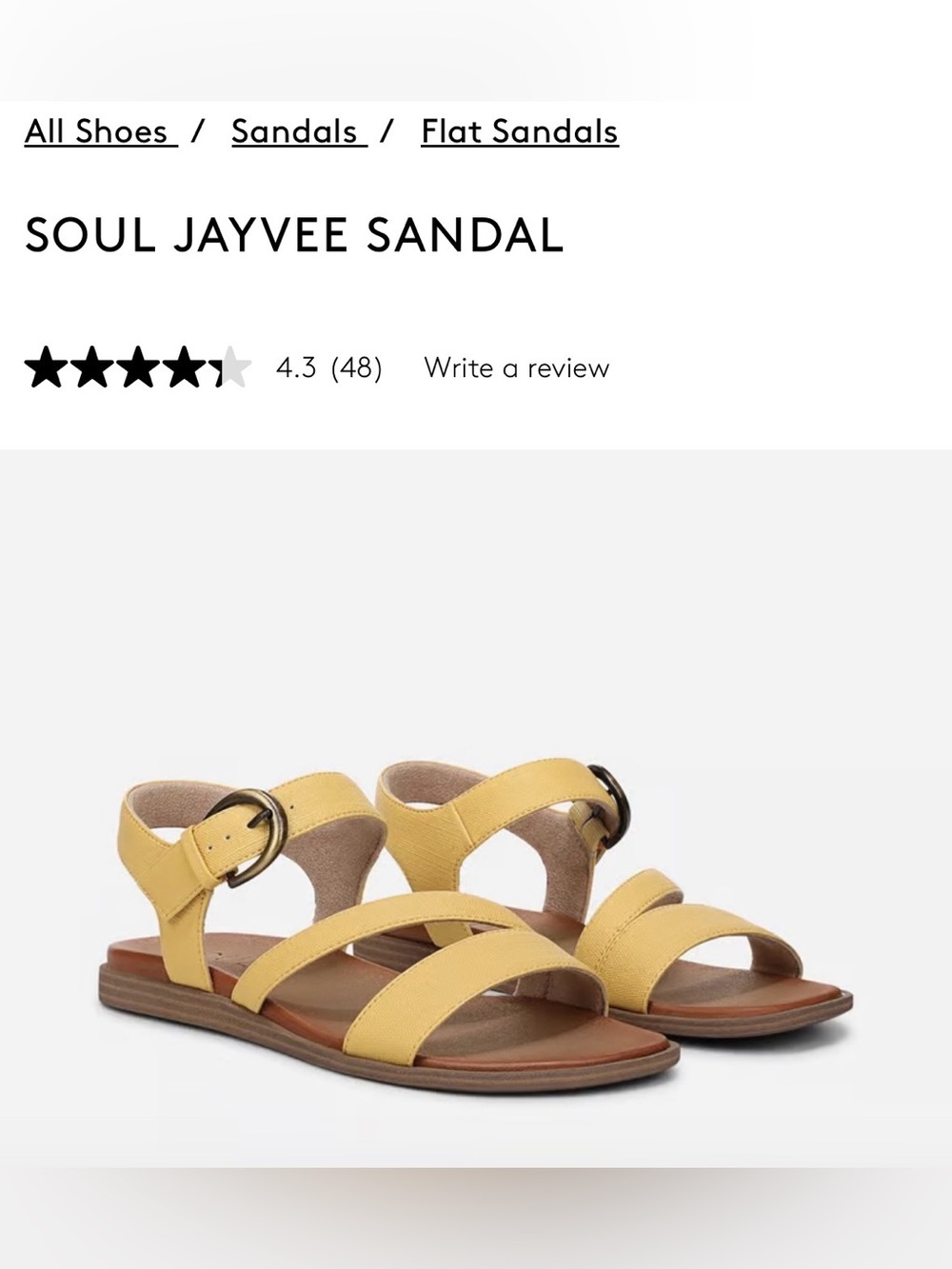 Size 9 Soul Jayvee Sandal from Naturalizer. Unworn! NWTs
